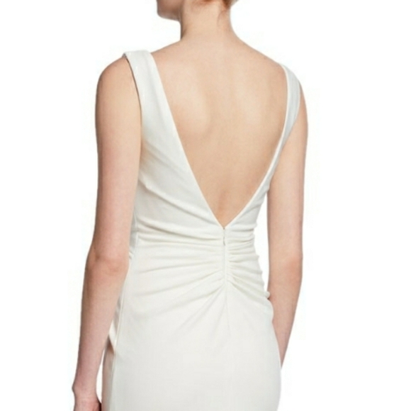 Jovani V-Neck Knotted Sleeveless Mermaid Gown - Picture 13 of 16